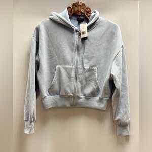 Justify Pale Blue Everyday Zip-Up Hoodie